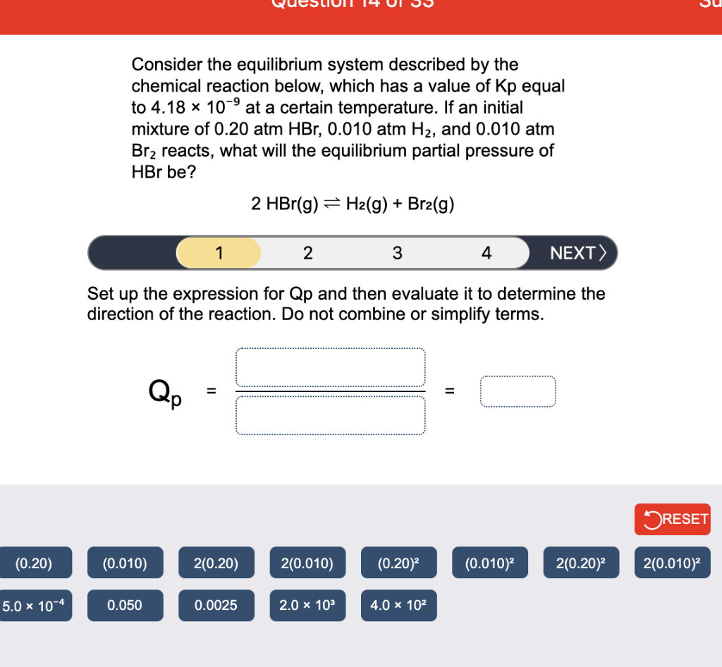 Solved Consider The Equilibrium System Described By The | Chegg.com