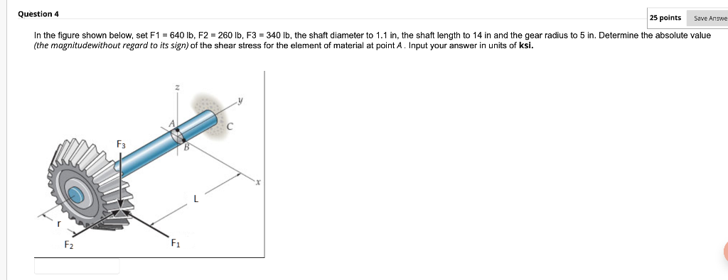 Solved Question 4 25 points Save Answe In the figure shown | Chegg.com