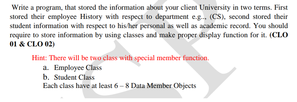 Solved Write a program, that stored the information about | Chegg.com