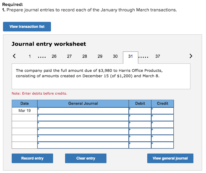 2. Post The Journal Entries In Part 1 To The Accounts | Chegg.com