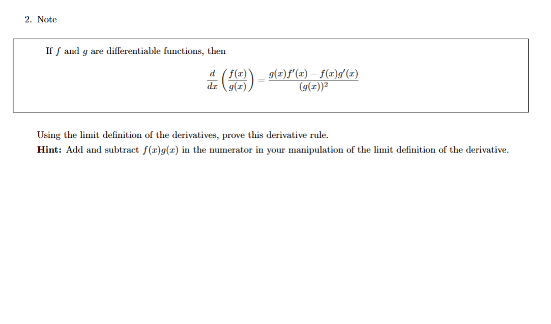 Solved If f and g are differentiable functions, then | Chegg.com