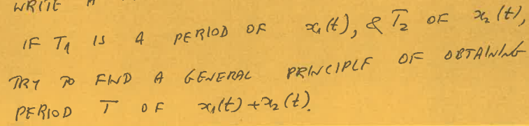 Solved If T1 is a period of x1(t), and T2 of x2(t), try to | Chegg.com