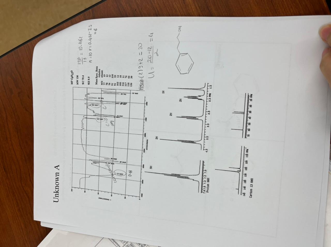 Solved Combined Spectroscopy Problems Provide Correct | Chegg.com