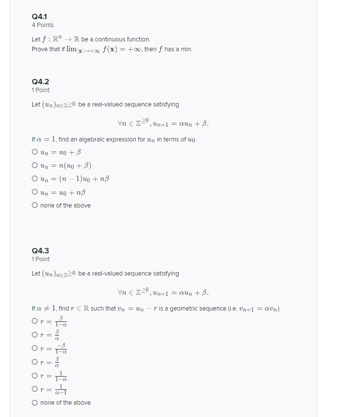 Solved Q4 1 4 Points Let F R R Be A Continuous Functio Chegg Com