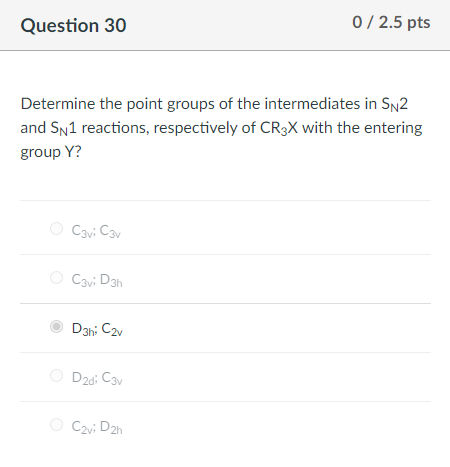 [Solved]: Determine the point groups of the intermediates
