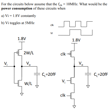 Solved For the circuits below assume that the folk = 10MHz. | Chegg.com