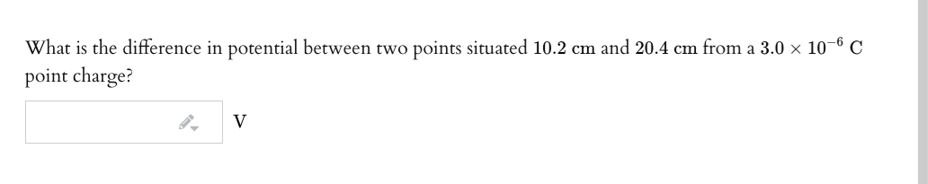 Solved What is the difference in potential between two | Chegg.com