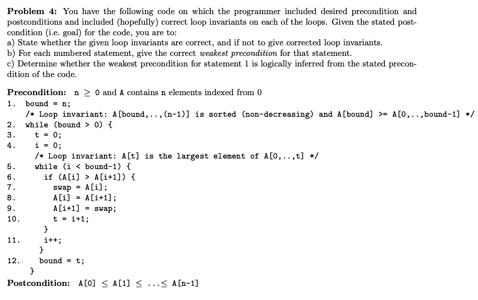 Solved 4. Problem 4: You have the following code on which | Chegg.com