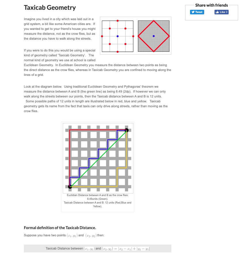 1. Consider the Taxicab Model on R2 as defined in | Chegg.com