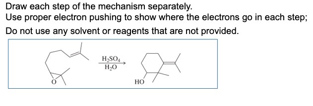 Solved Draw each step of the mechanism separately. Use | Chegg.com
