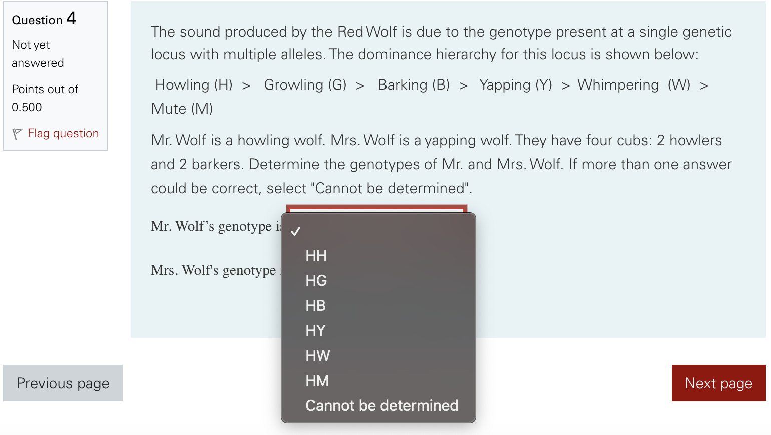 Solved The sound produced by the Red Wolf is due to the | Chegg.com