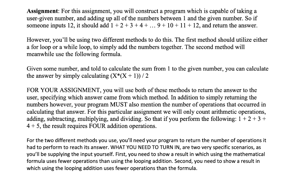 Solved Assignment: For this assignment, you will construct a | Chegg.com