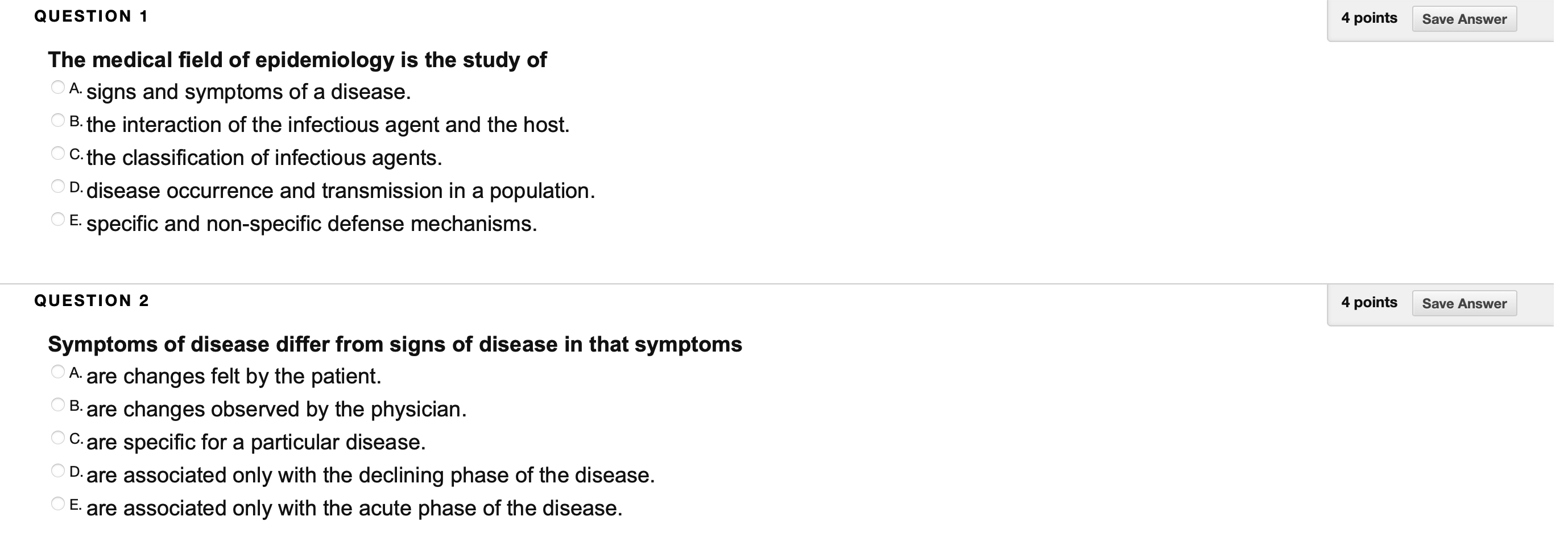 Solved Question 1 4 Points Save Answer The Medical Field Of 9707