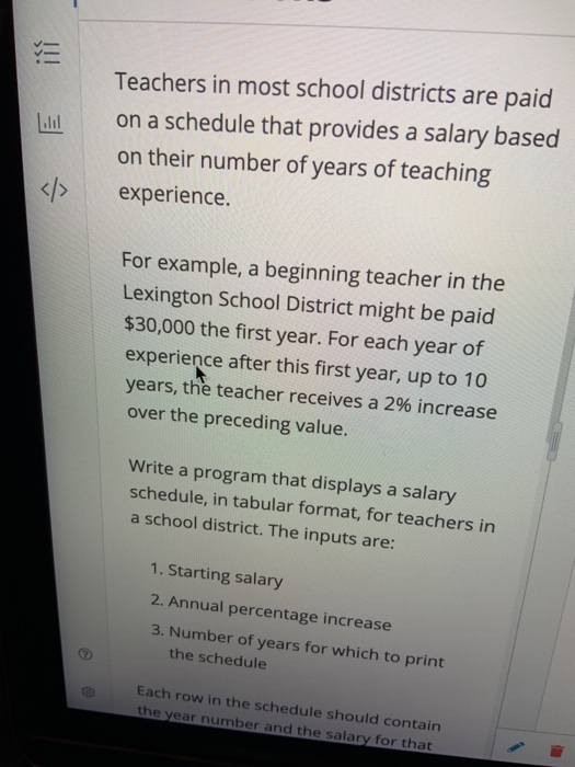 Solved Teachers in most school districts are paid on a | Chegg.com
