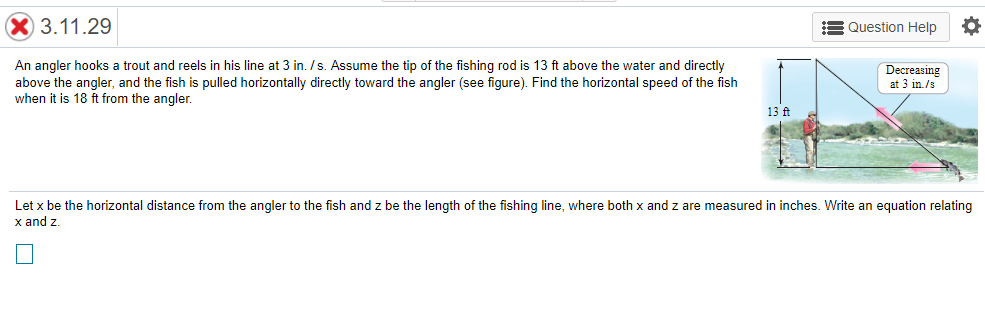 Solved X 3.11.29 8 Question Help An angler hooks a trout and