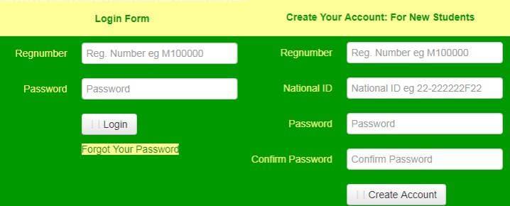 Solved Login Form Create Your Account: For New Students | Chegg.com