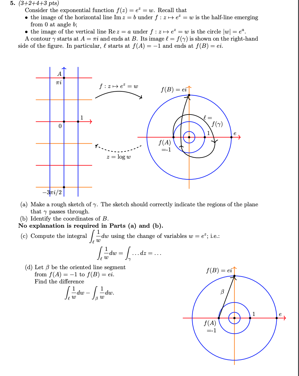 Solved 5 3 2 4 3 Pts Consider The Exponential Function Chegg Com