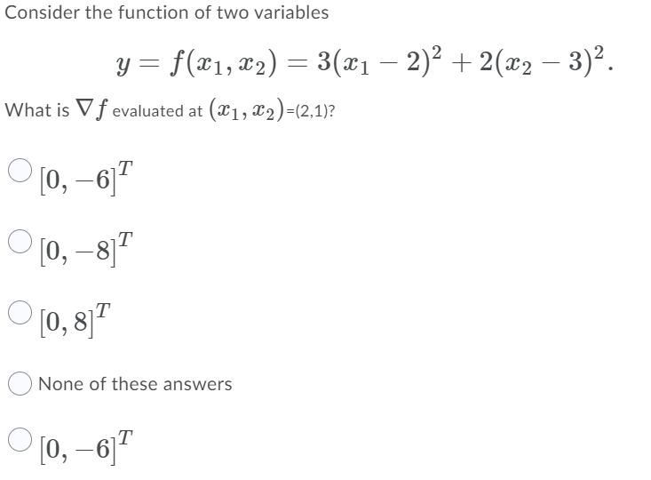Solved Consider the function of two variables y = f(x1, x2) | Chegg.com