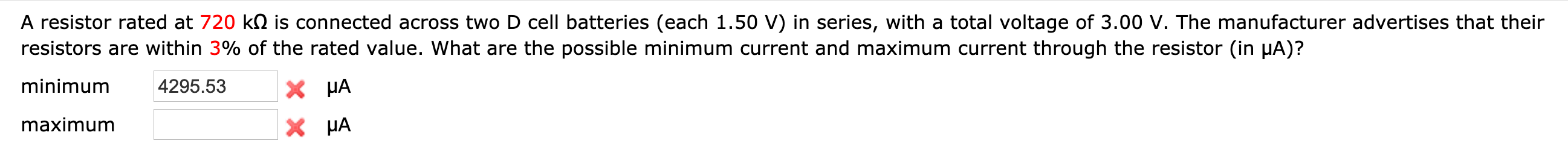 Solved A resistor rated at 720 kA is connected across two D | Chegg.com