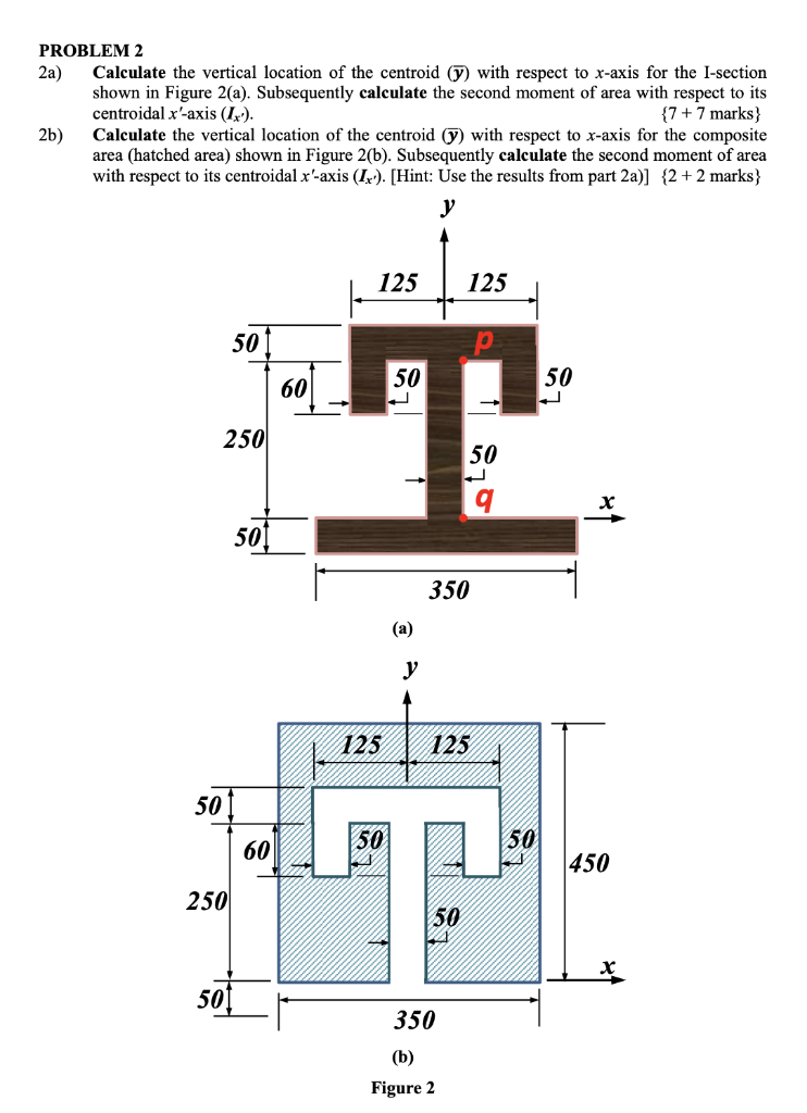 Solved PROBLEM 2 2a) Calculate The Vertical Location Of The | Chegg.com