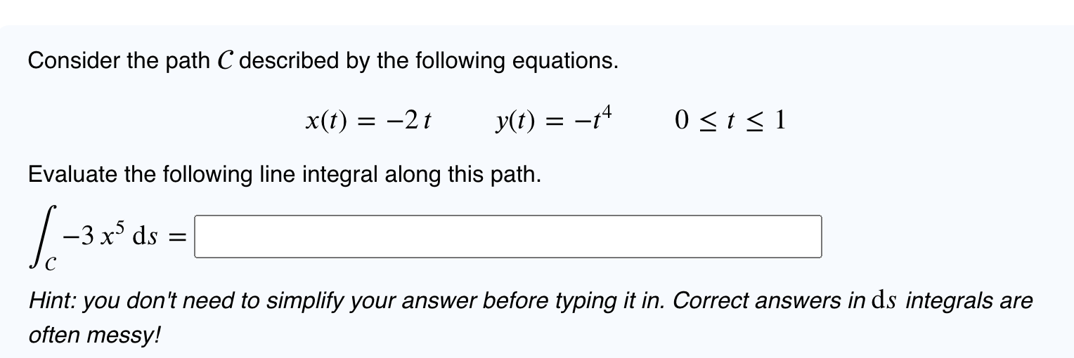 Solved Consider The Path C Described By The Following | Chegg.com