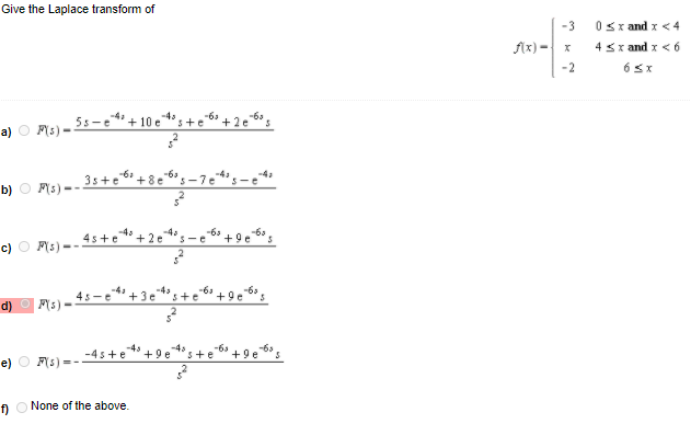 Solved Give the Laplace transform of 0 | Chegg.com