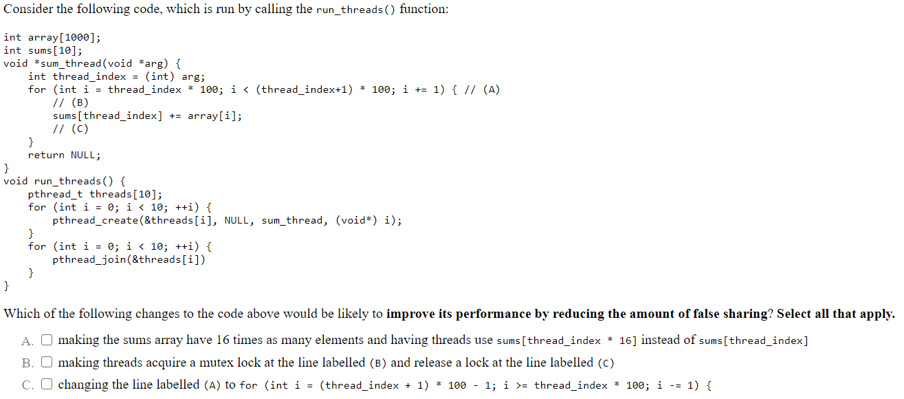 Solved Consider the following code, which is run by calling | Chegg.com