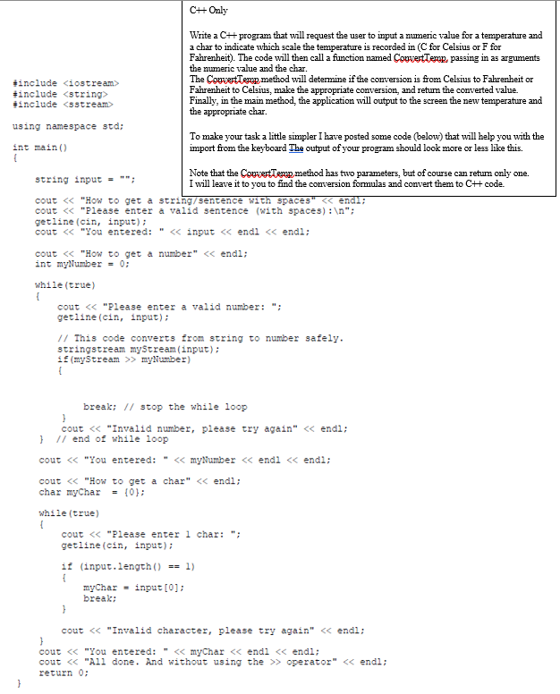 Solved C++ Only Write a C# program that will request the | Chegg.com