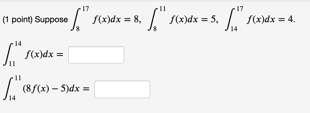 Solved (1 Point) Suppose | Chegg.com