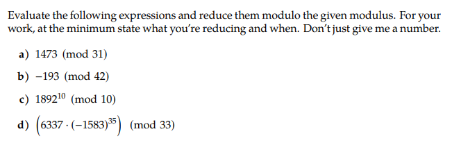 Solved Evaluate the following expressions and reduce them | Chegg.com