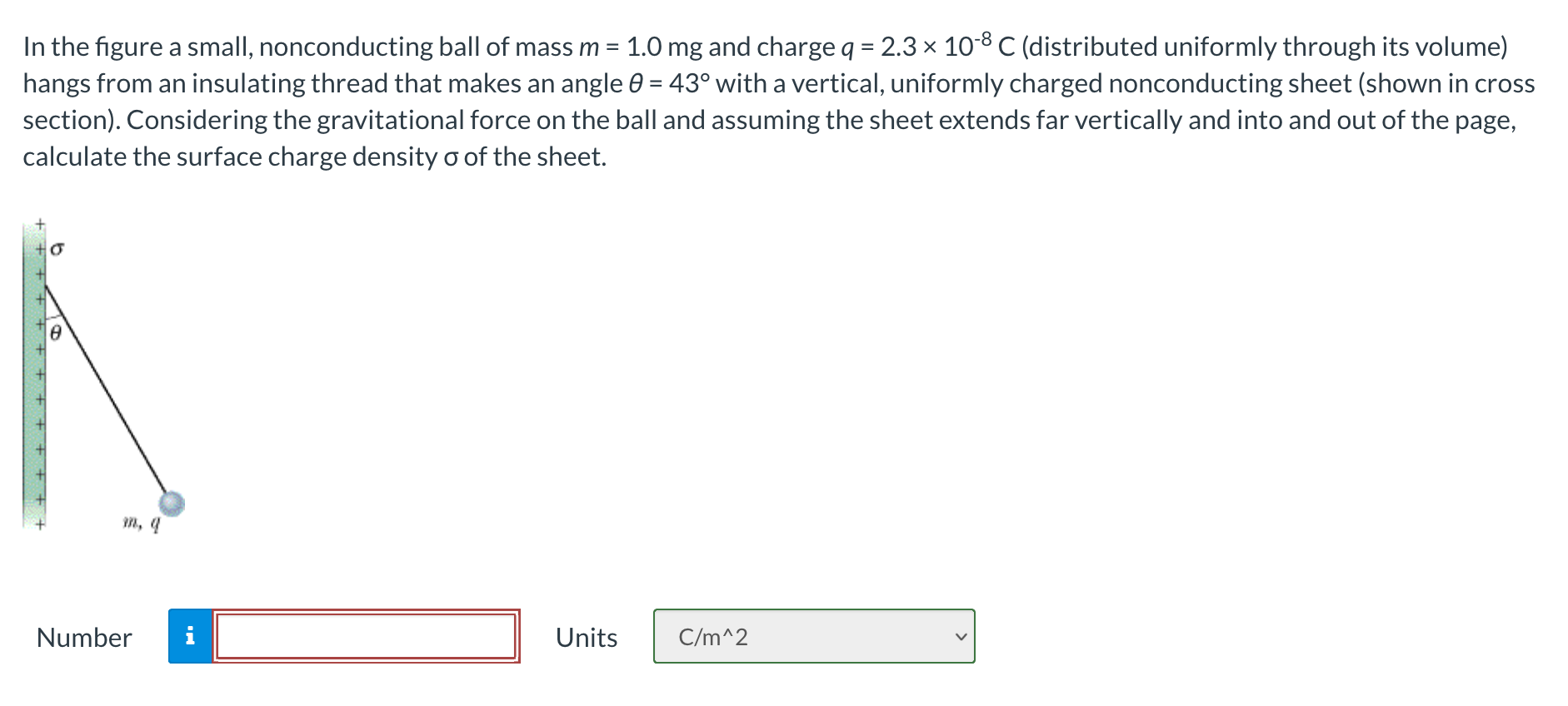 Solved In the figure a small nonconducting ball of mass m Chegg com