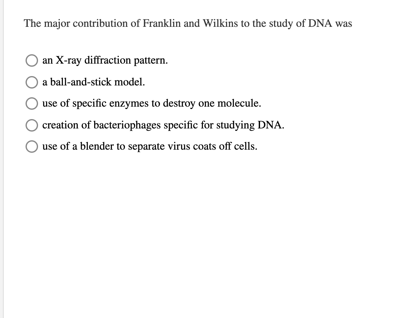 franklin and wilkins experiment