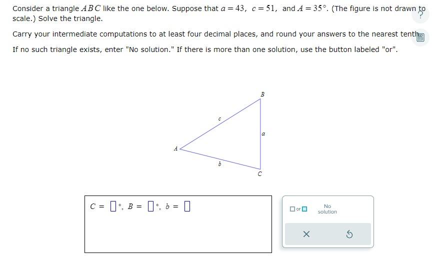 Solved Consider a triangle ABC like the one below. Suppose | Chegg.com