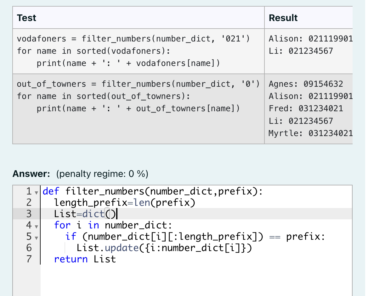 Solved Use python please The phone number dictionary | Chegg.com