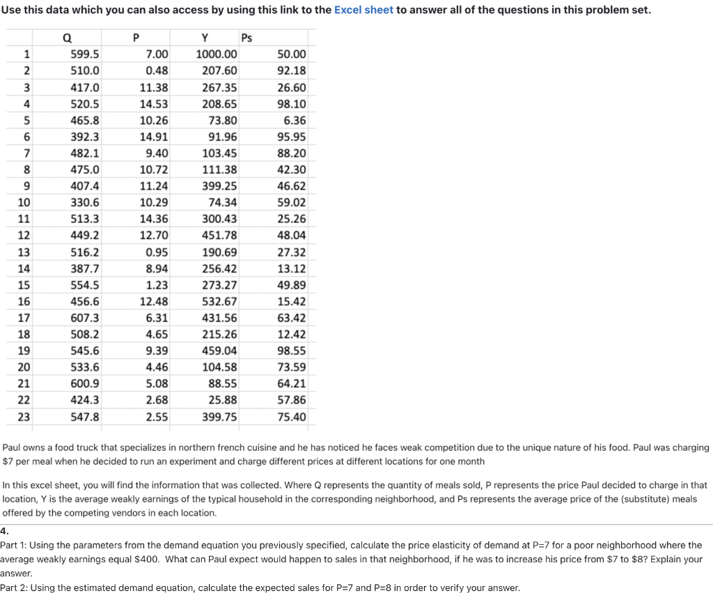 Use this data which you can also access by using this | Chegg.com