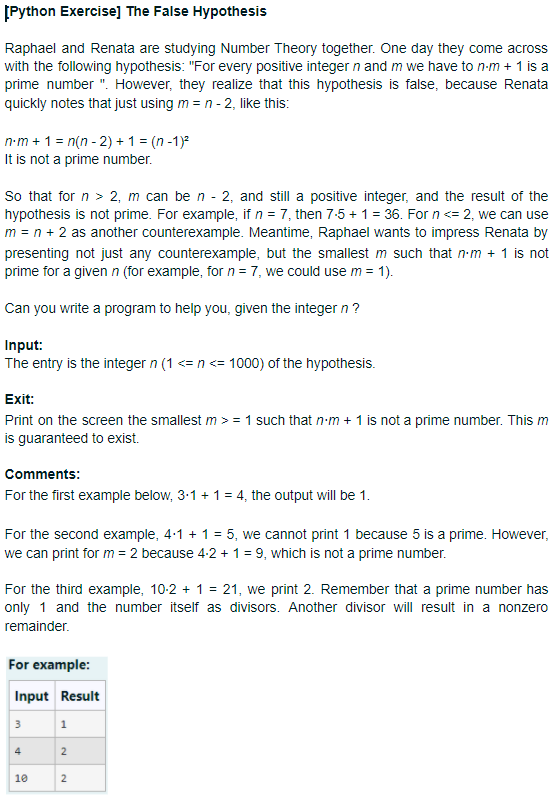 Solved [Python Exercise] The False Hypothesis Raphael and | Chegg.com