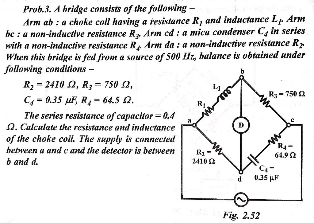 Solved = Prob.3. A bridge consists of the following Arm
