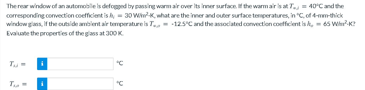 Solved The rear window of an automobile is defogged by | Chegg.com