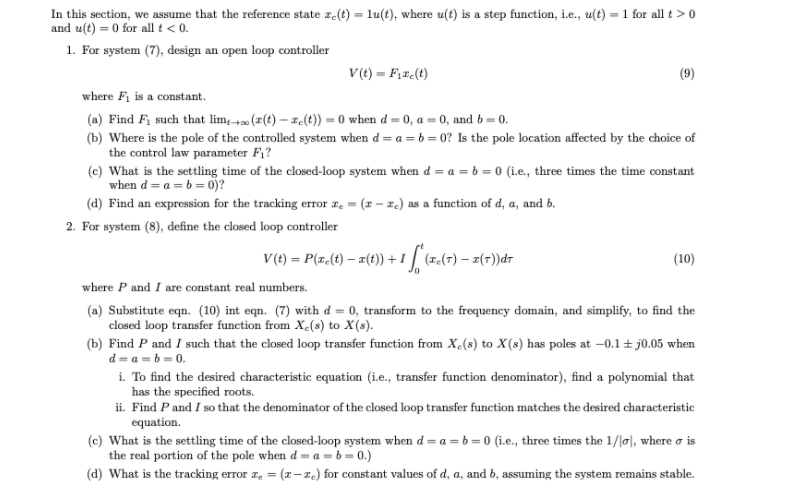 Solved System 7 and 8 are marked (7) and (8), right below. | Chegg.com