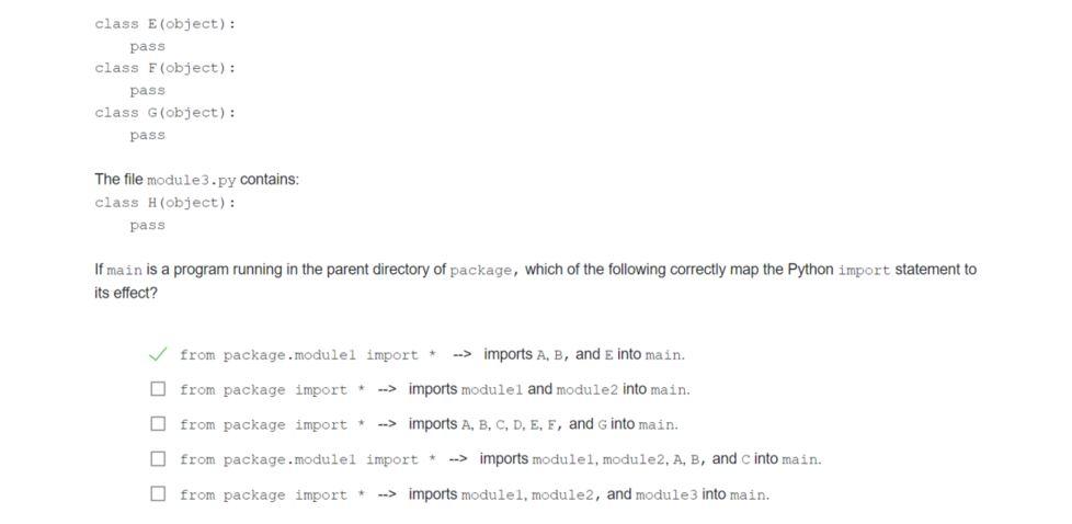 Solved The Python Package/Module Hierarchy Below Is Created: | Chegg.Com