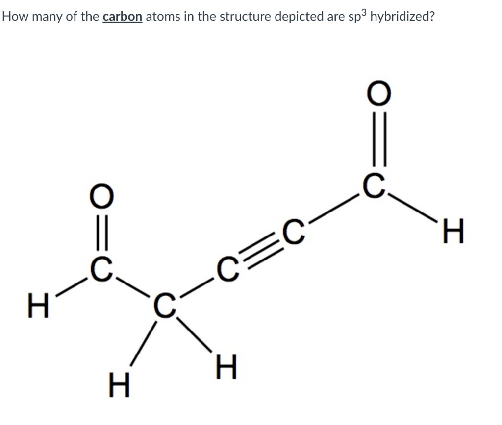 Solved How many of the carbon atoms in the structure