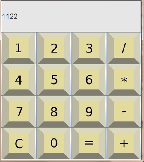 Solved Implement A Simple Calculator Like This In Java. | Chegg.com