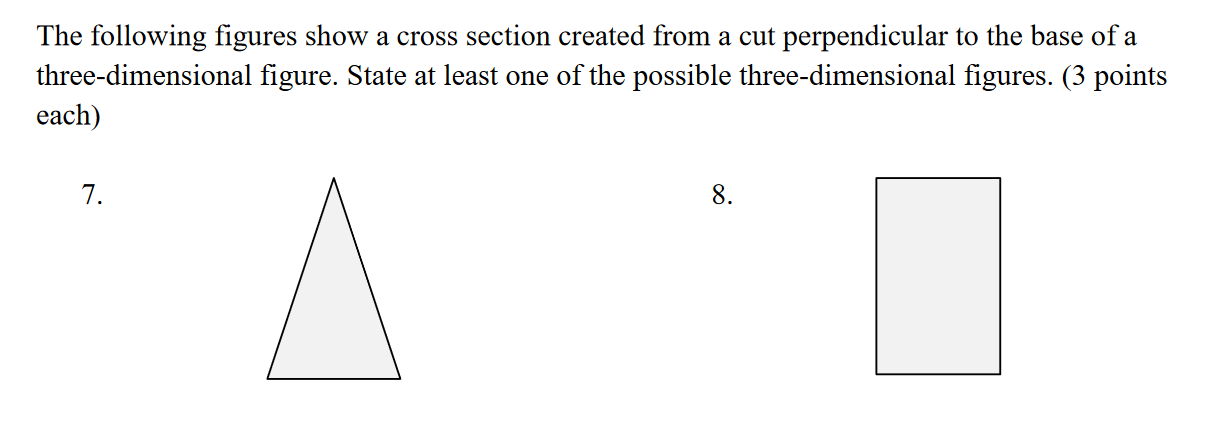Solved The following figures show a cross section created | Chegg.com