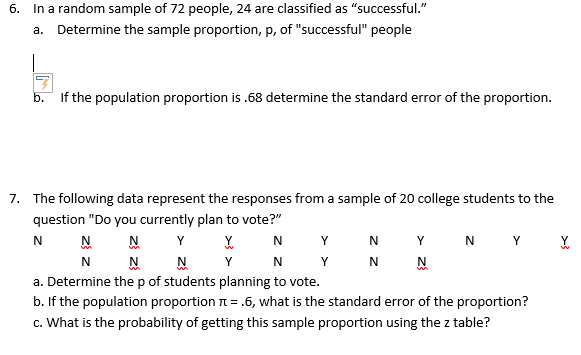 Solved 6. In a random sample of 72 people, 24 are classified | Chegg.com