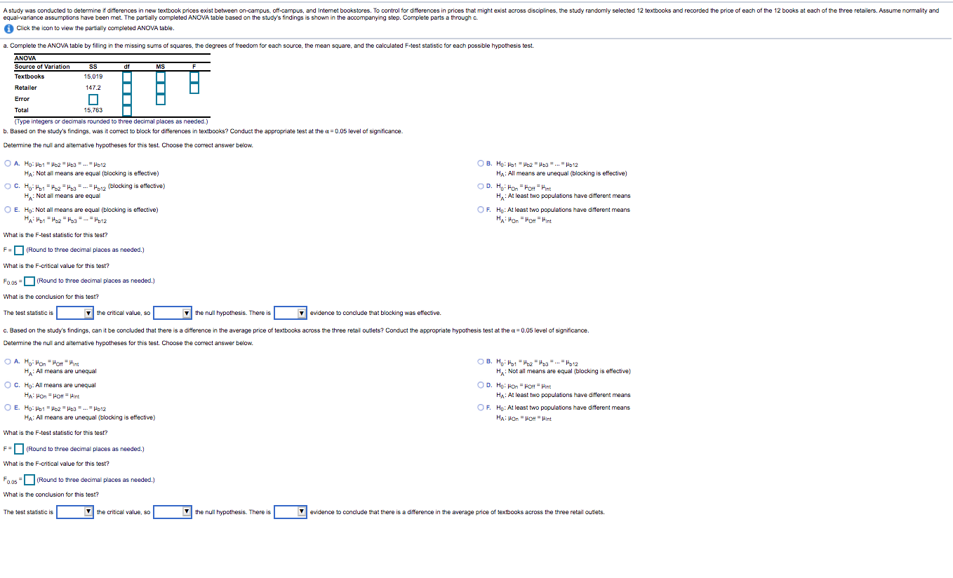 Solved Question Help A study was conducted to determine if | Chegg.com