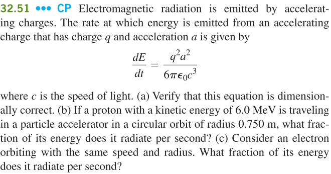 Solved 32.51∙ CP Electromagnetic radiation is emitted by | Chegg.com