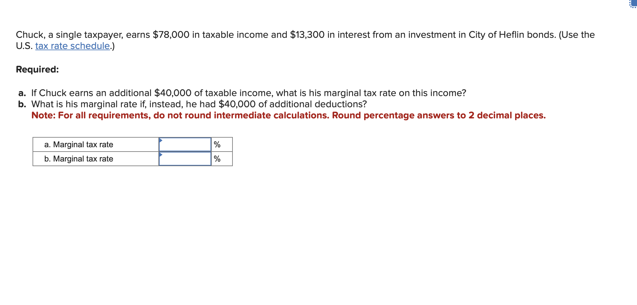 Solved Chuck, A Single Taxpayer, Earns $78,000 ﻿in Taxable | Chegg.com