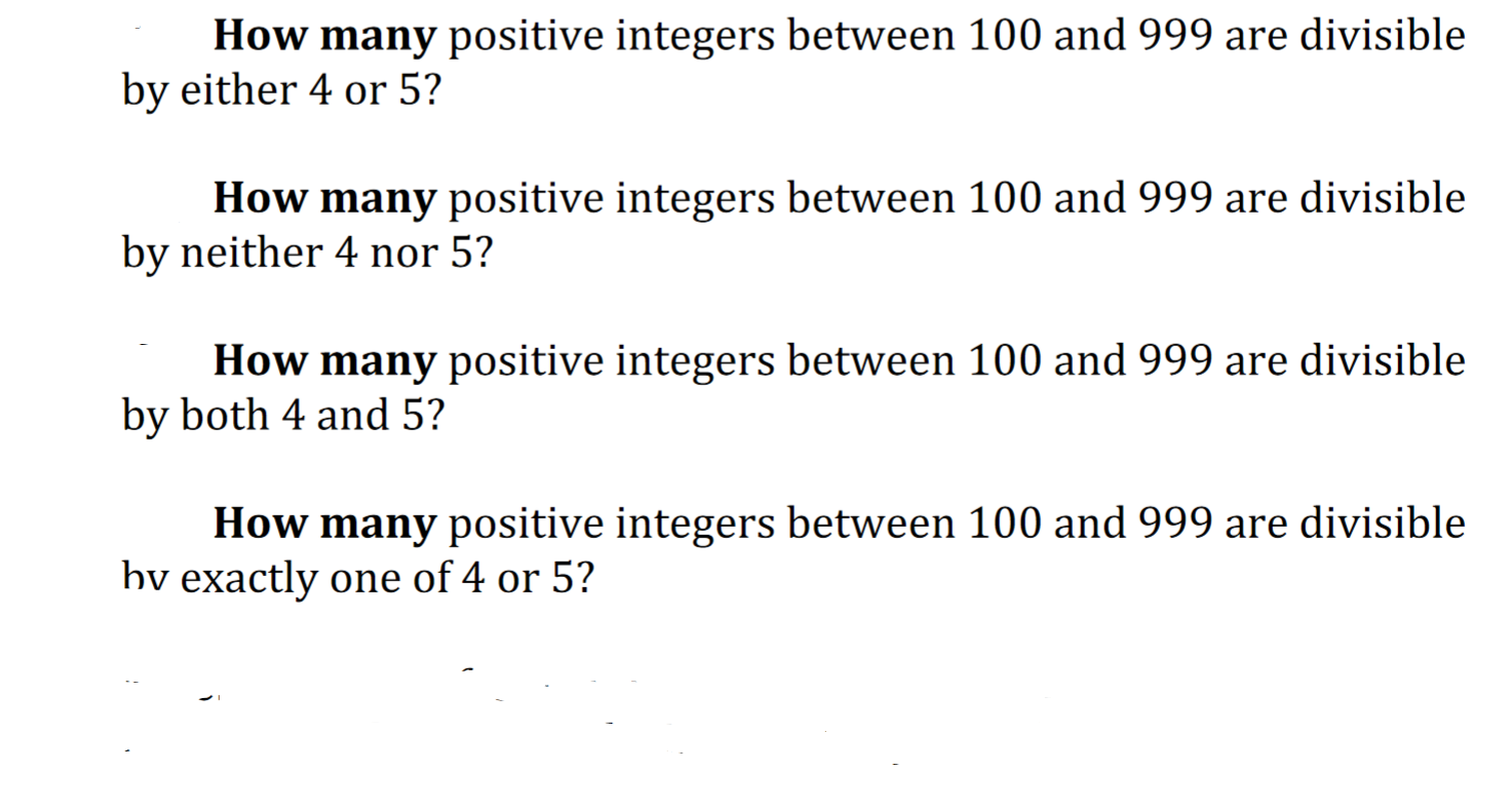 Solved How many positive integers between 100 and 999 are | Chegg.com