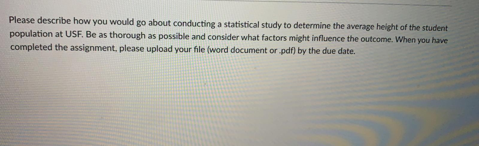 Solved Please describe how you would go about conducting a | Chegg.com