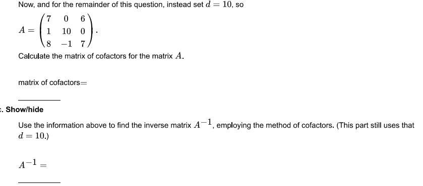 Solved Now, and for the remainder of this question, instead | Chegg.com